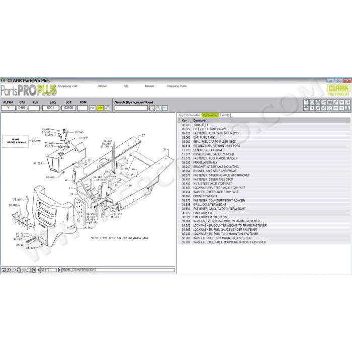 Clark Forklift Parts Pro Plus EPC parts catalog + service 2025